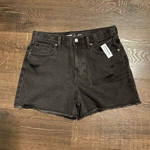 Old Navy Women's Distressed Black Jean Shorts
